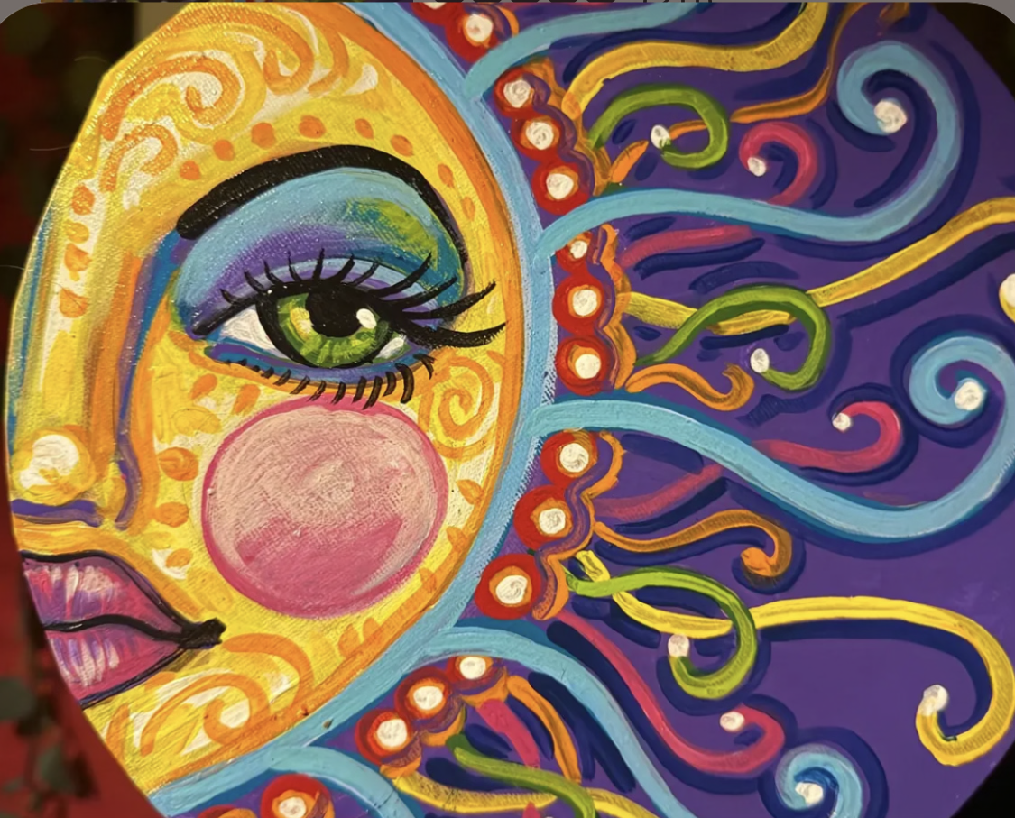 Colorful Abstract Portrait Painting