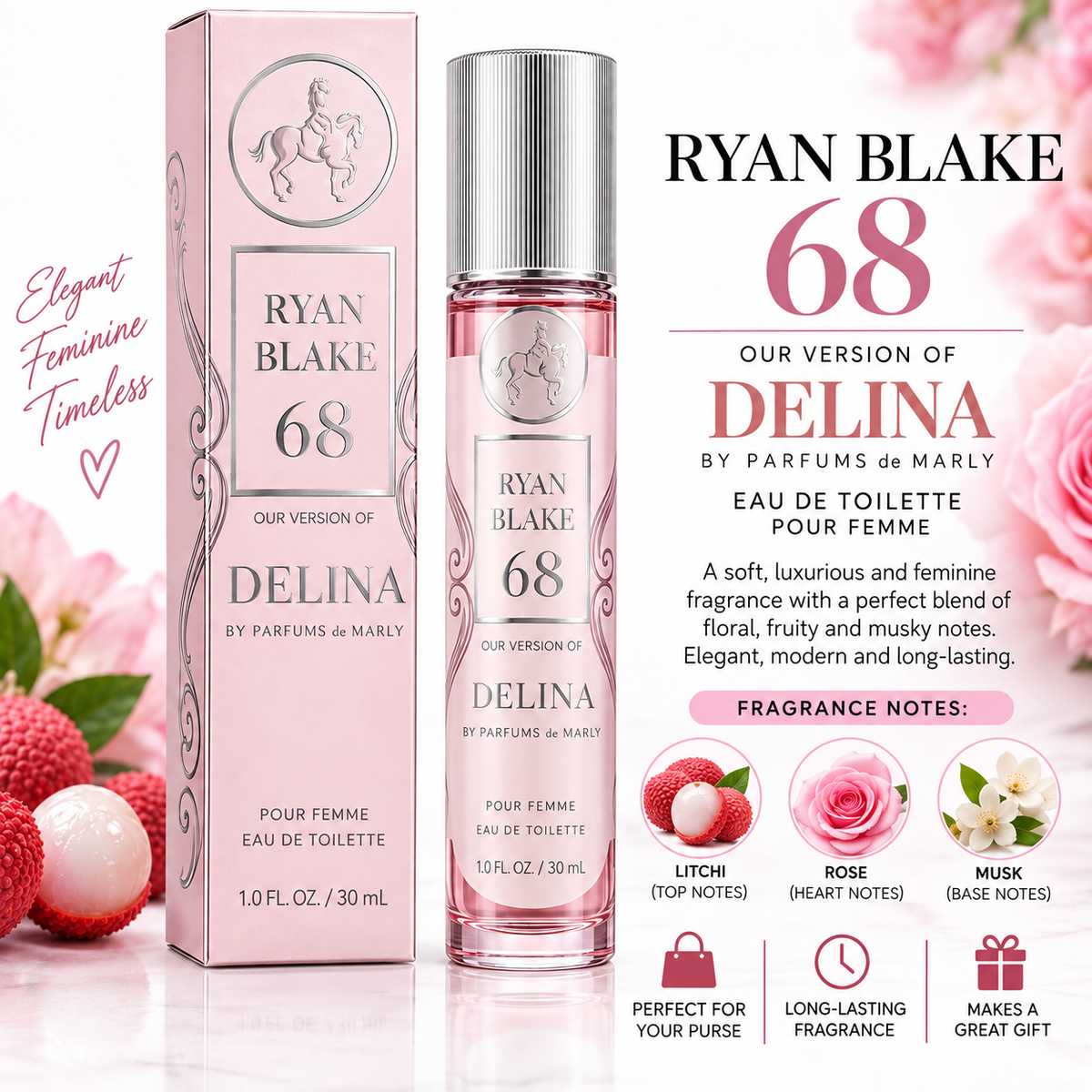 Ryan Blake 68 Eau de Toilette – Delina Inspired Fragrance
