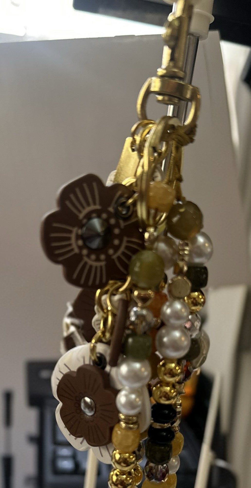 Luxury Flower bag charm
