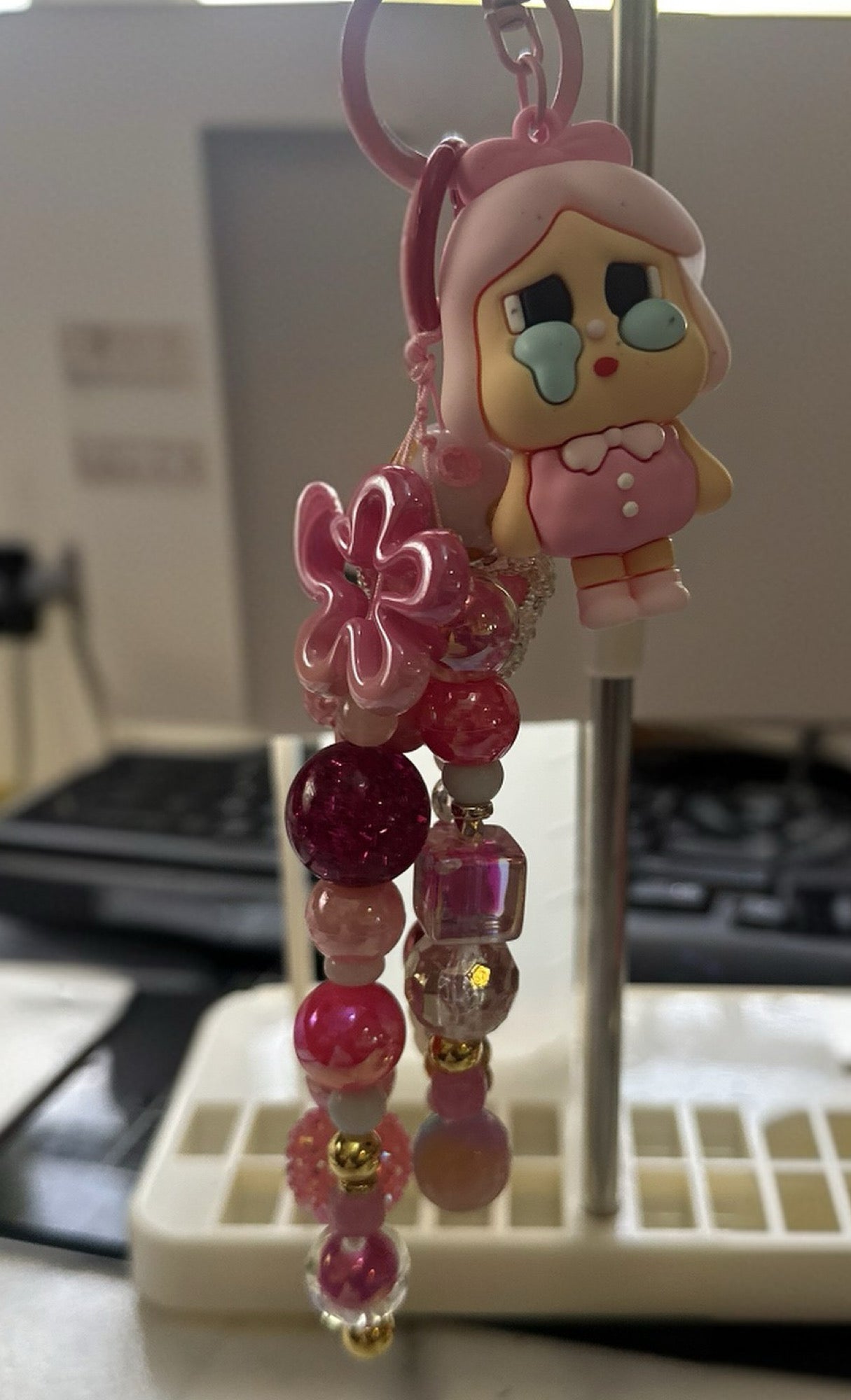 Pink Crybaby Bag charm