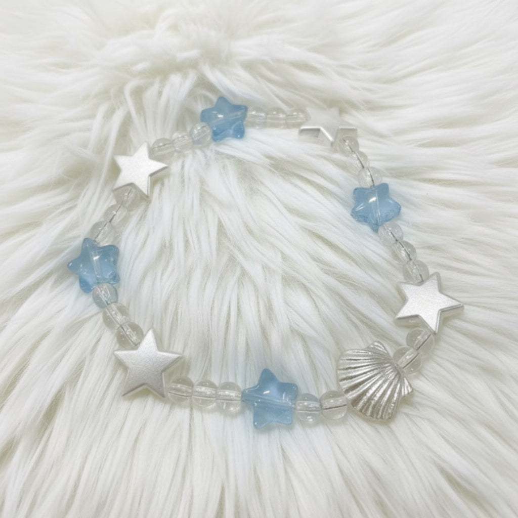 ⭐ Ocean Star & Seashell Beaded Bracelet – Beach-Inspired Jewelry