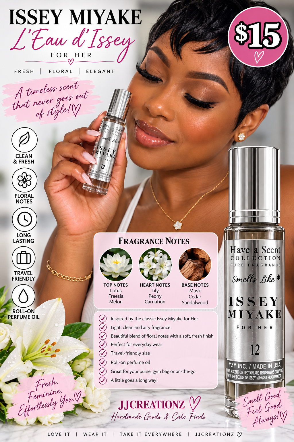 Issey Miyake–Inspired L’Eau d’Issey for Her Roll-On Perfume Oil