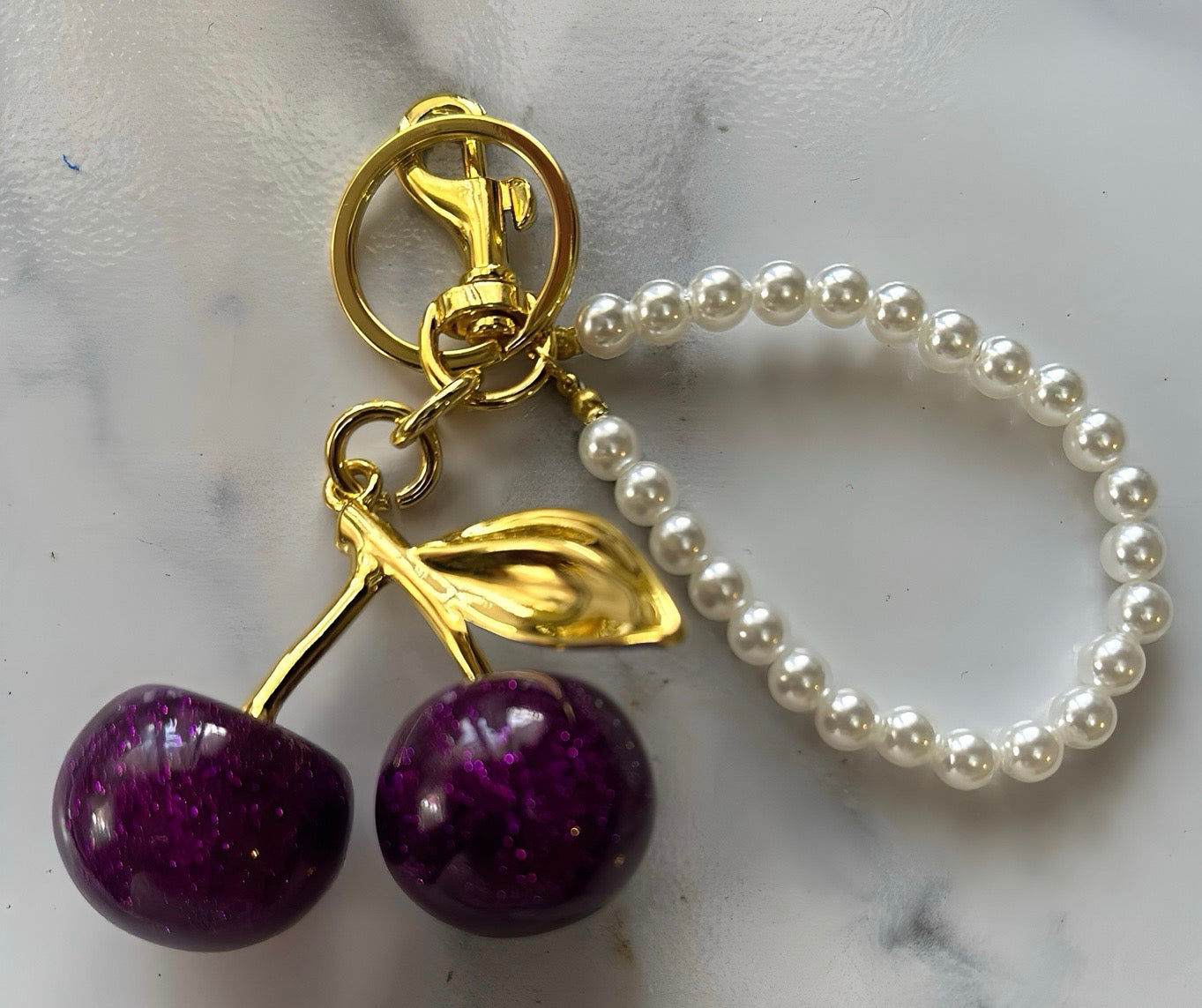 Purple Bag Charm