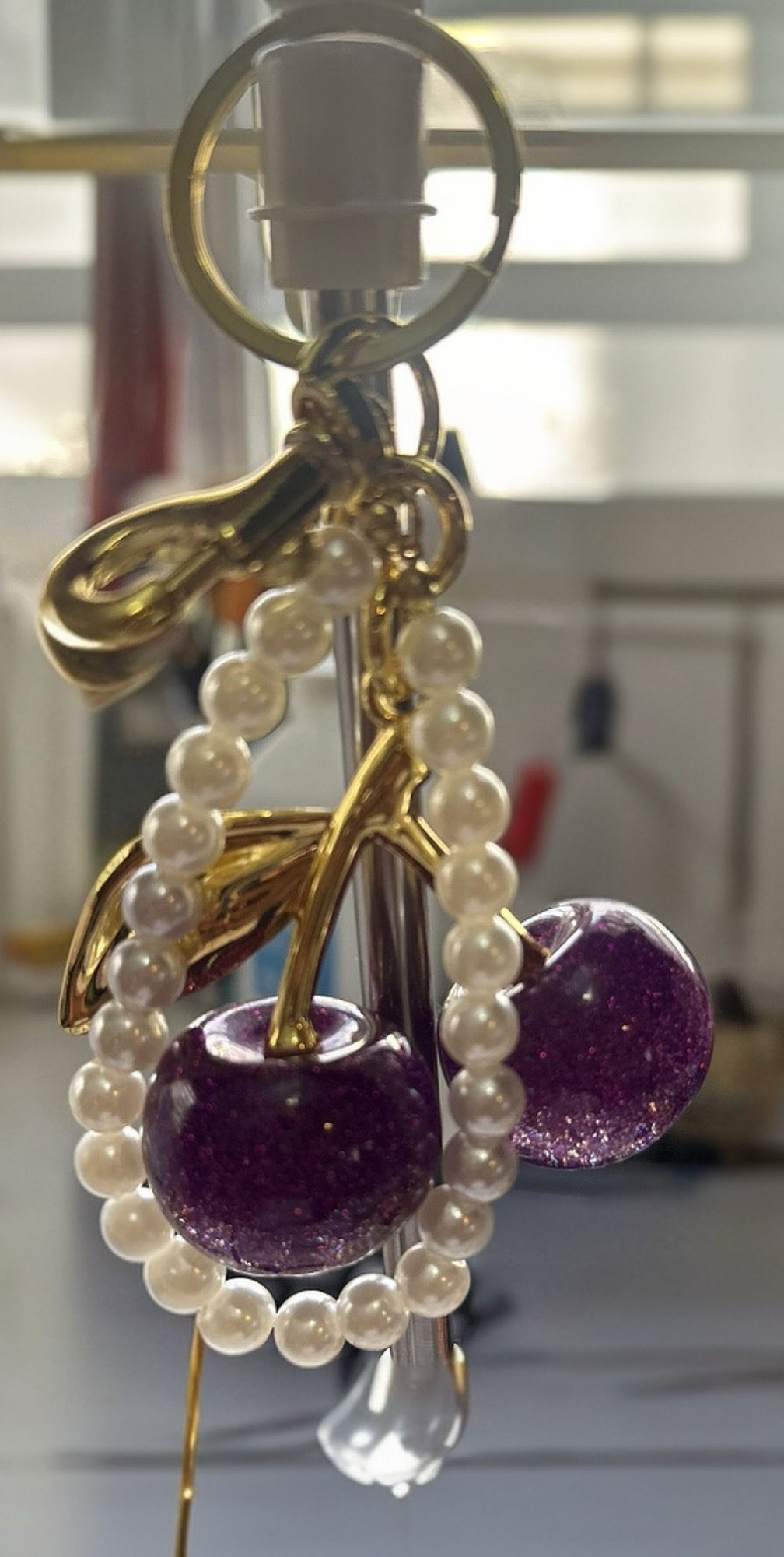 Purple Bag Charm