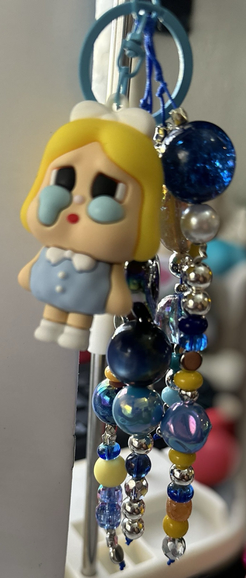 Blue Crybaby Bag Charm