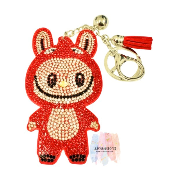 Sparkling Bubu Bunny Charm Keychain