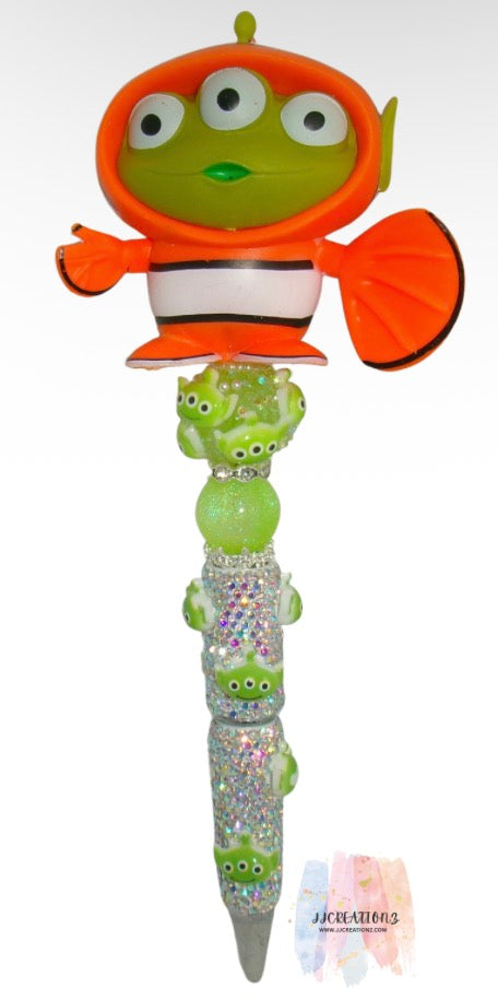 ✨ Alien-Themed Glitter Pen – ✨