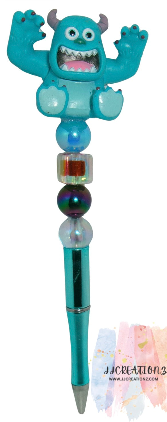 💙 Monster-Themed Beaded Pen – Cute, Quirky & Perfect for Collectors! 💙