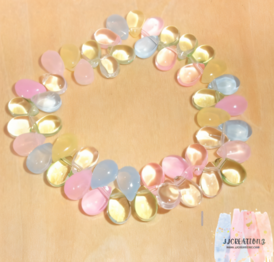 Pastel Heart Beaded Bracelet – Candy Clouds Collection