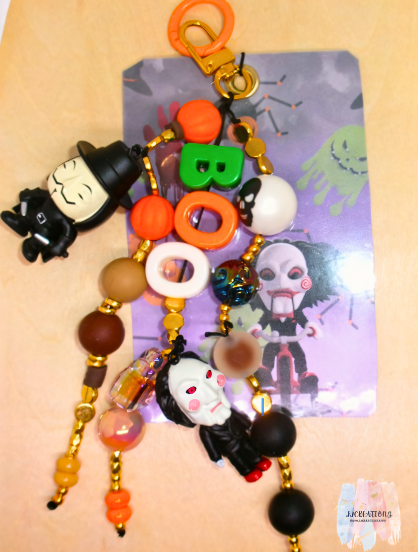 π Horror Mask Junk Bookmark β Halloween Creepy Edition