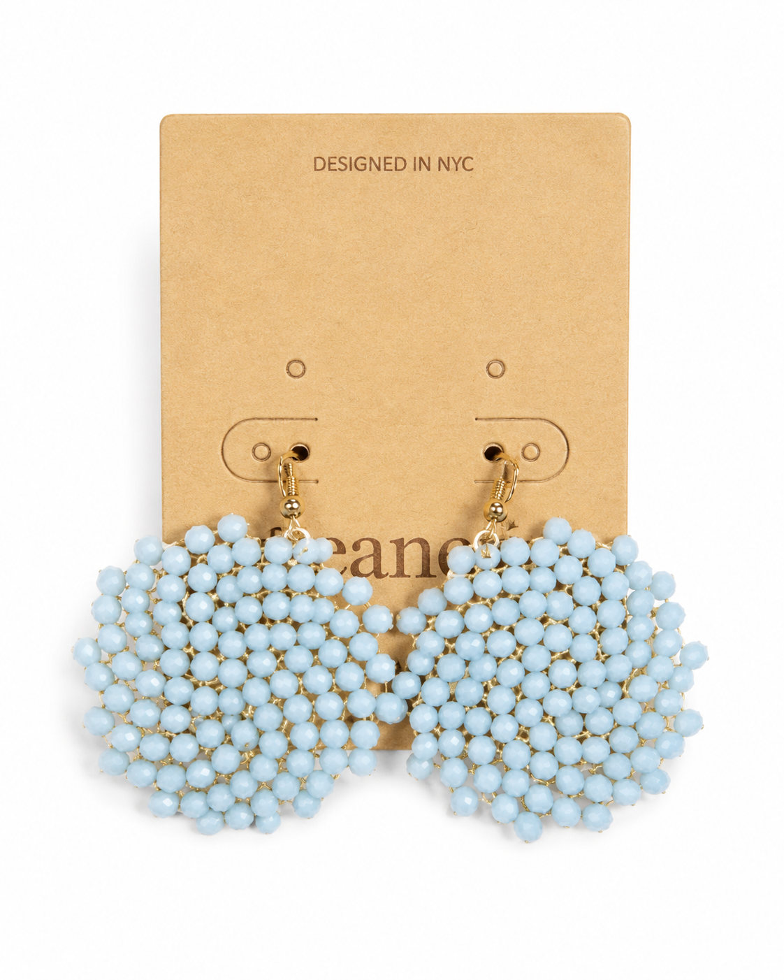 Sky Bloom Beaded Statement Earrings