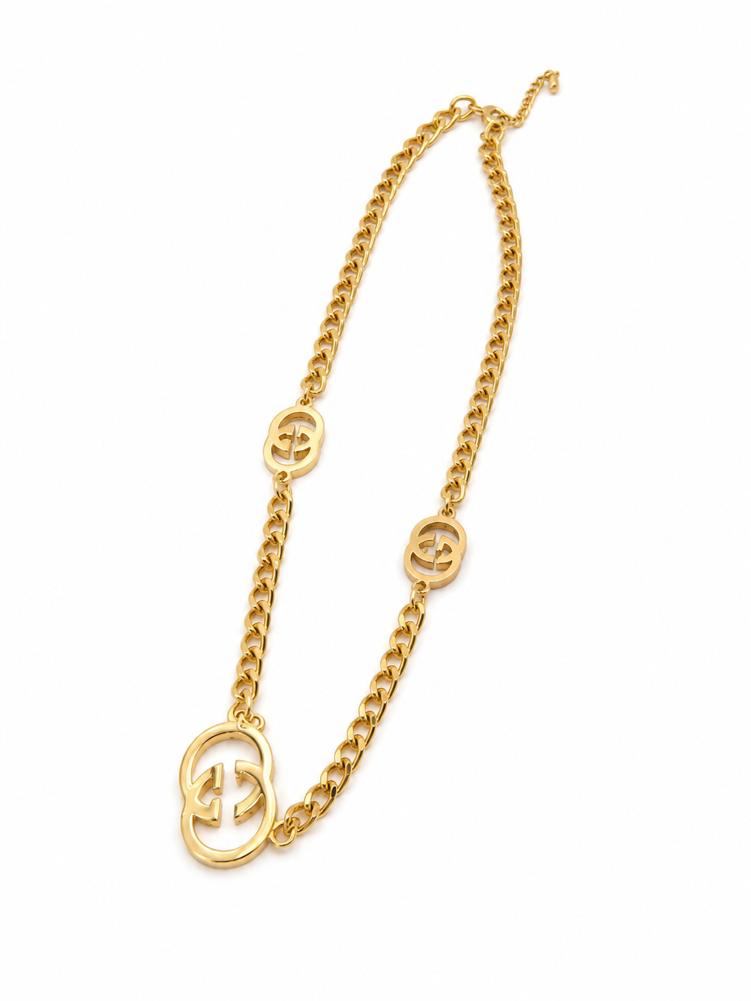 Gold-Tone Chain Statement Necklace
