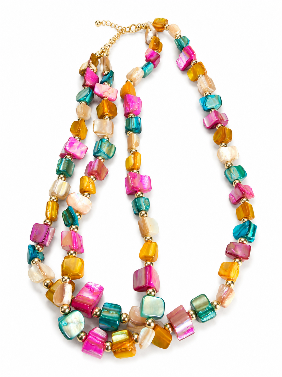 Multicolor Statement Beaded Necklace
