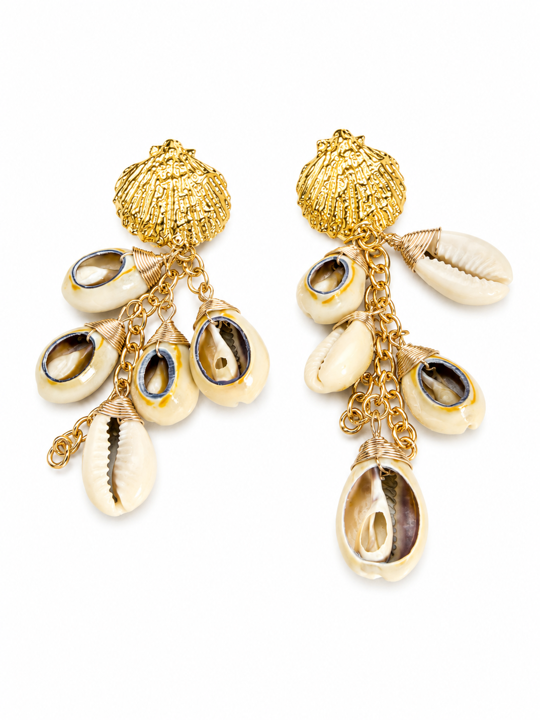 Coastal Shell Statement Earrings
