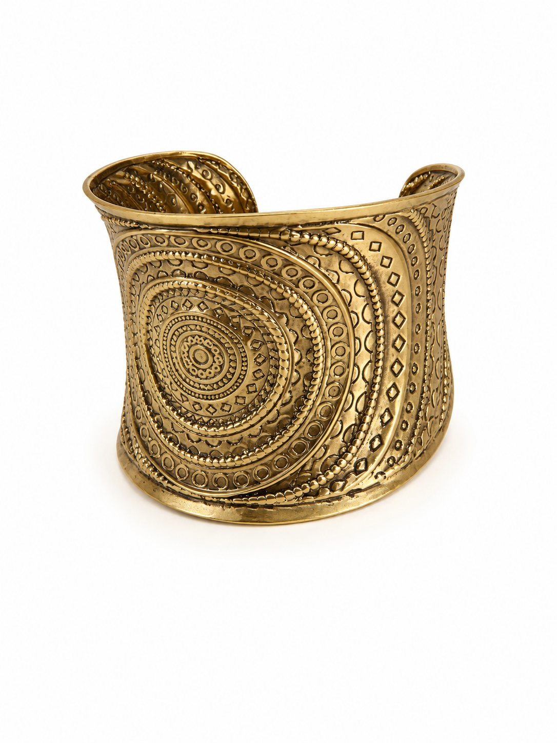 Boho Gold Statement Cuff Bracelet