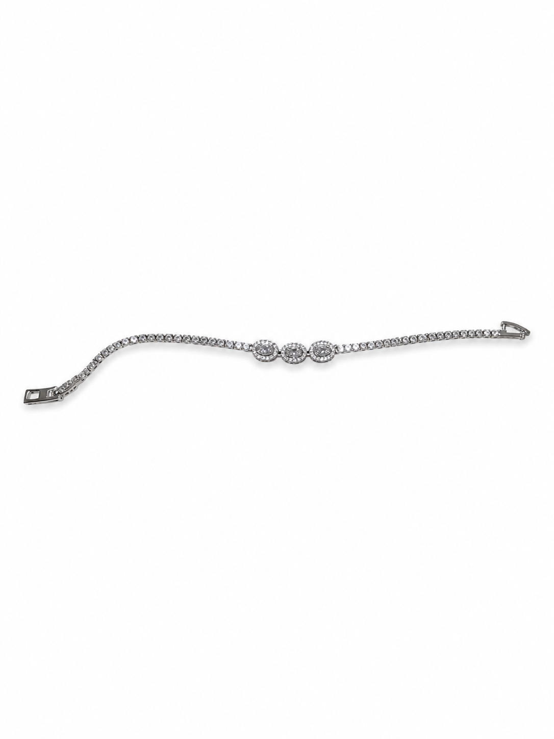 Elegant Triple Halo Bracelet