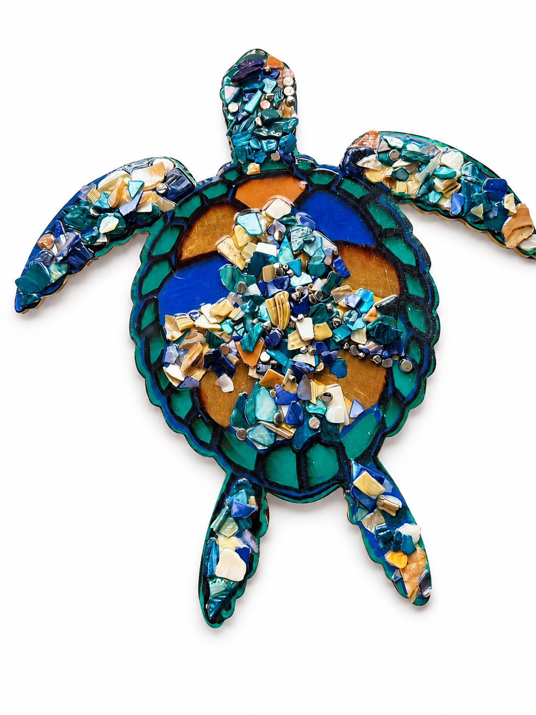 Sea Turtle Mosaic Wall Art – Product Description