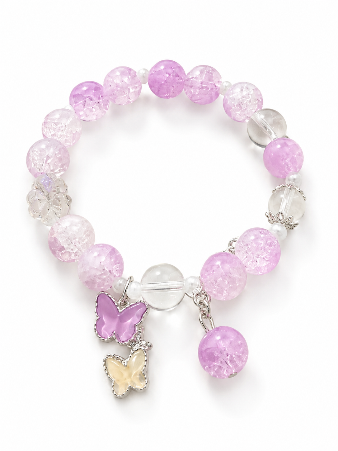 Pink Butterfly Charm Bracelet – Product Description