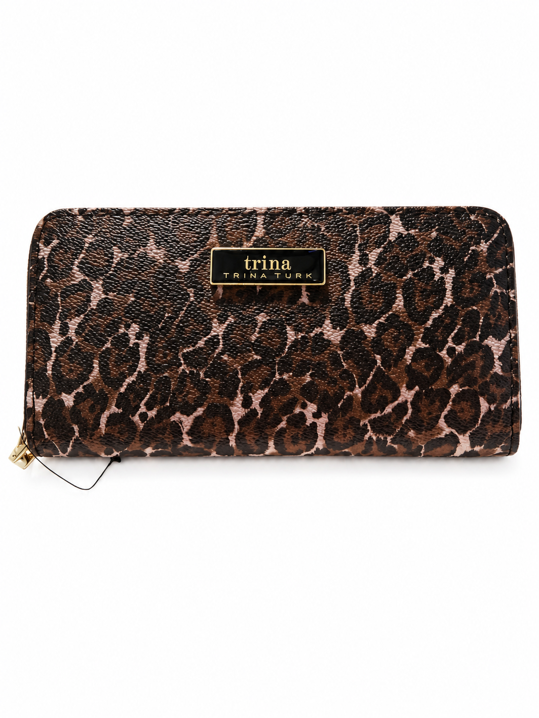 Trina Turk Leopard Print Zip Wallet