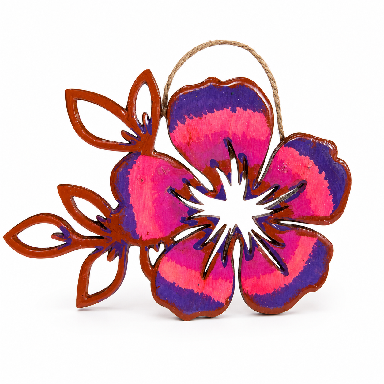 Handcrafted Tropical Floral Wall Décor