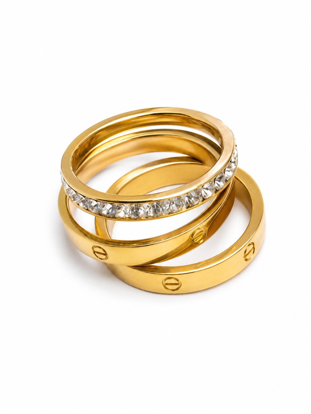 Gold Stack Ring Set