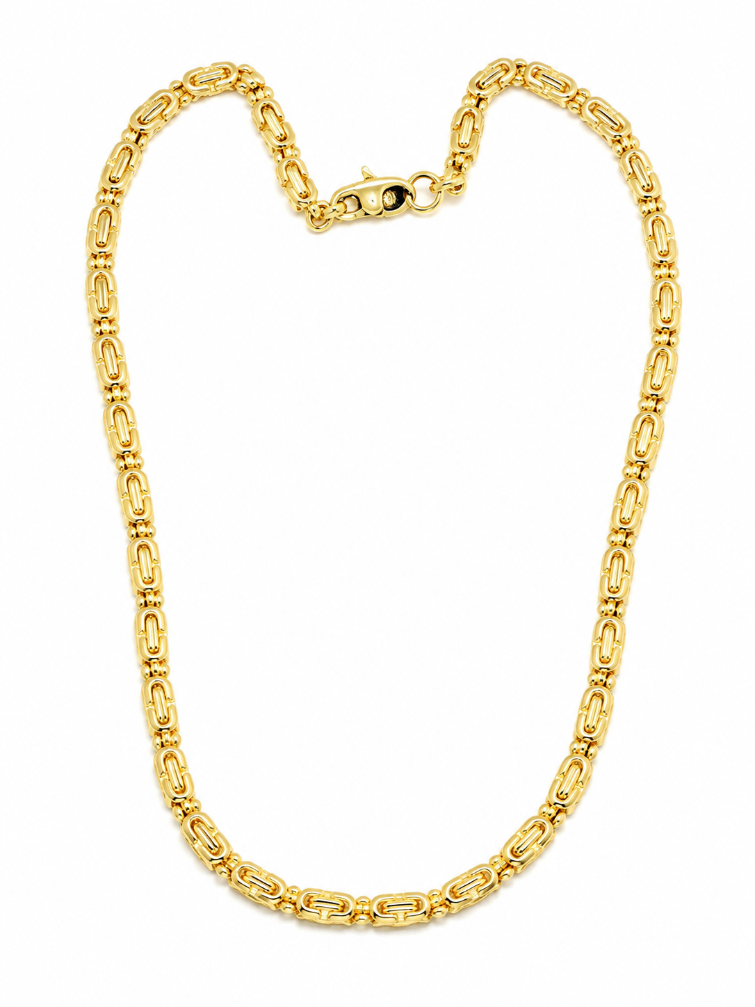 Gold-Plated Non-Tarnish Link Necklace