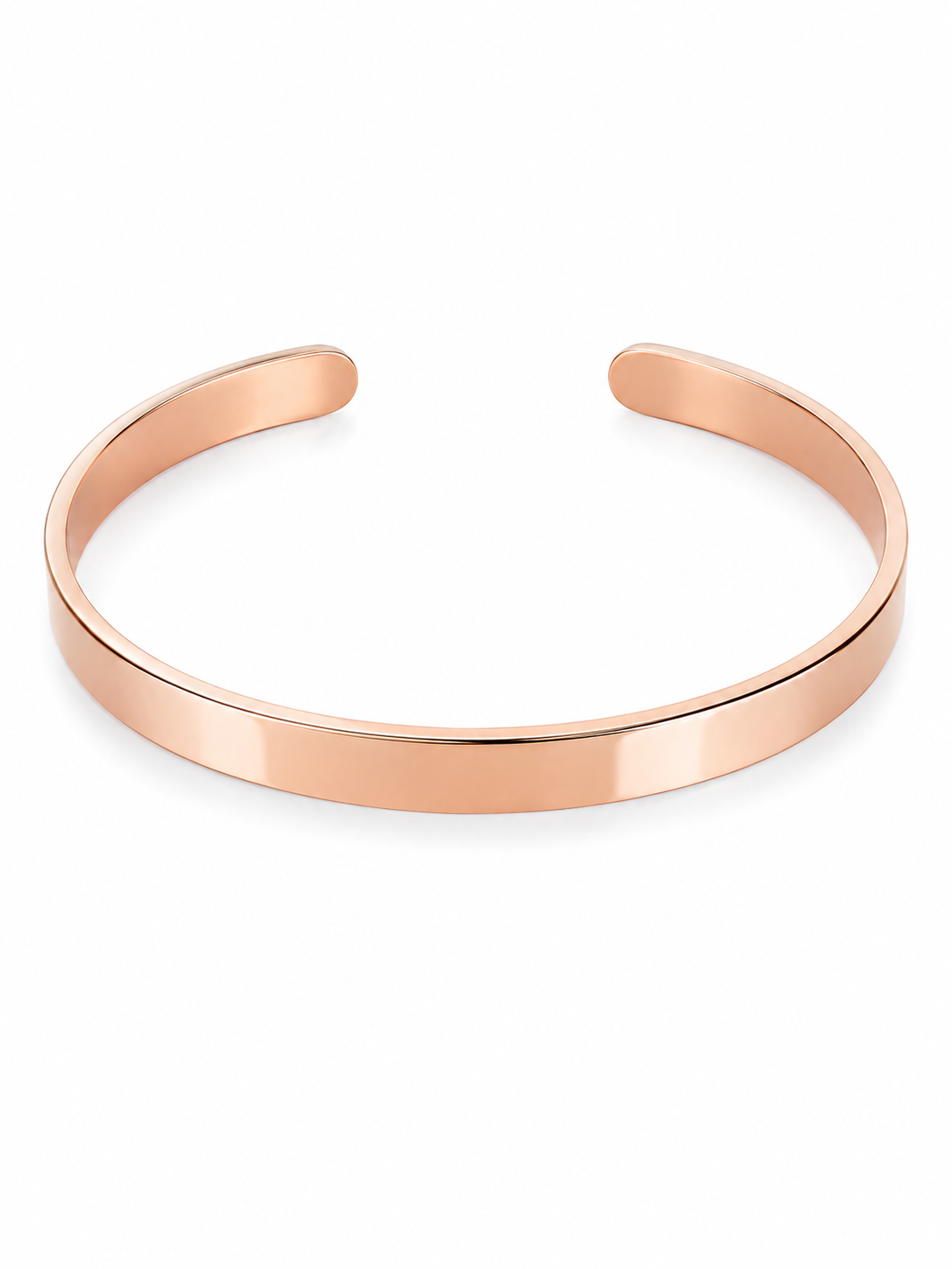 Rose Gold Stainless Steel Cuff Bracelet