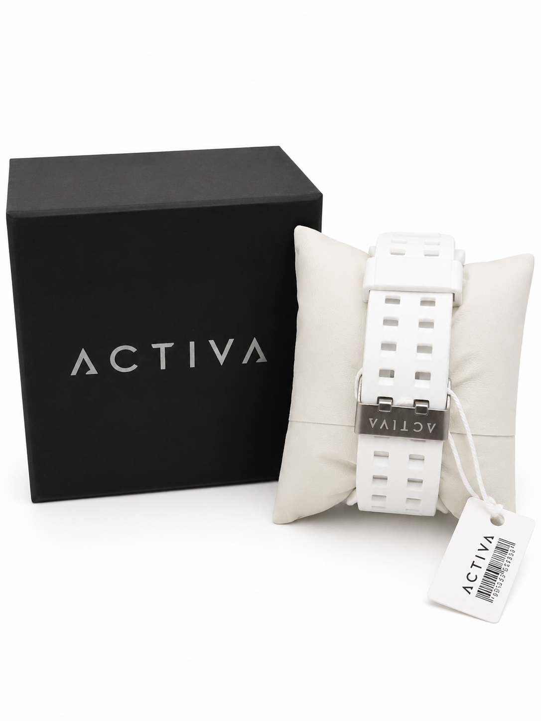 ACTIVA White Dual-Time Sport Watch