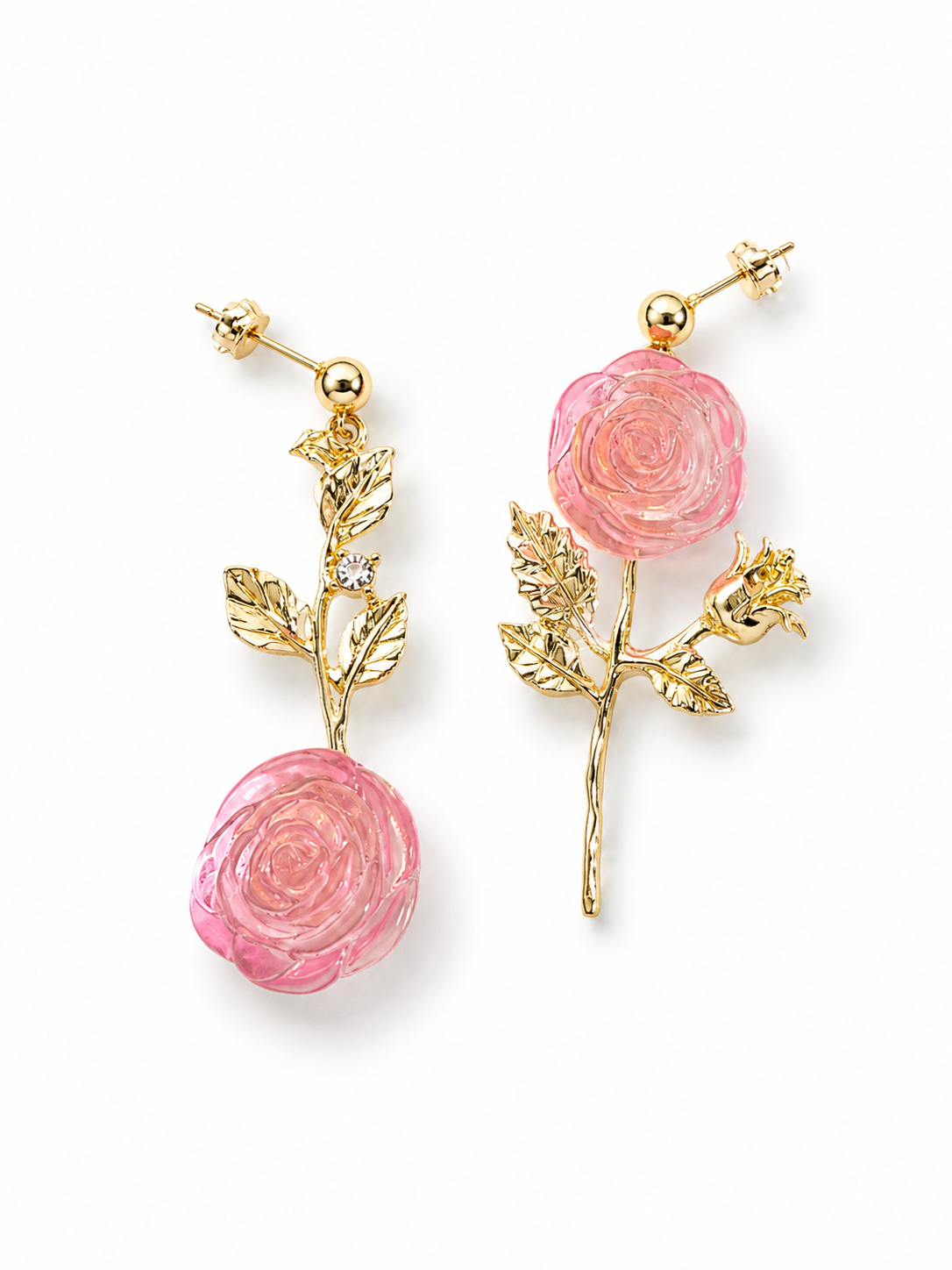 Blush Rose Garden Drop Earrings