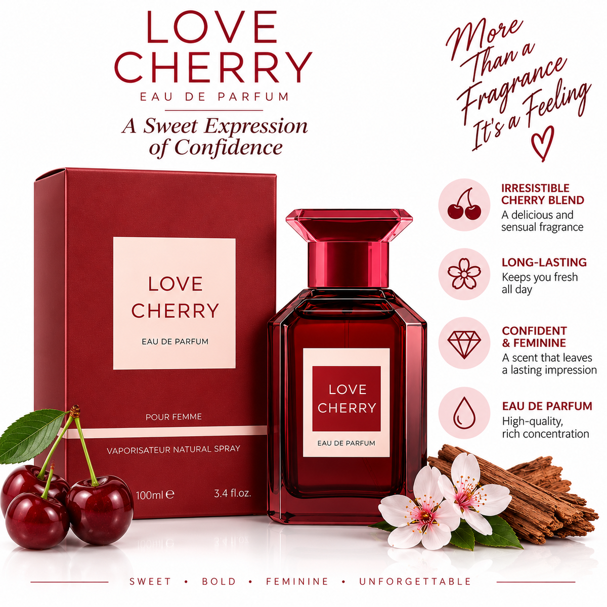 Love Cherry Eau de Parfum – 100 mL
