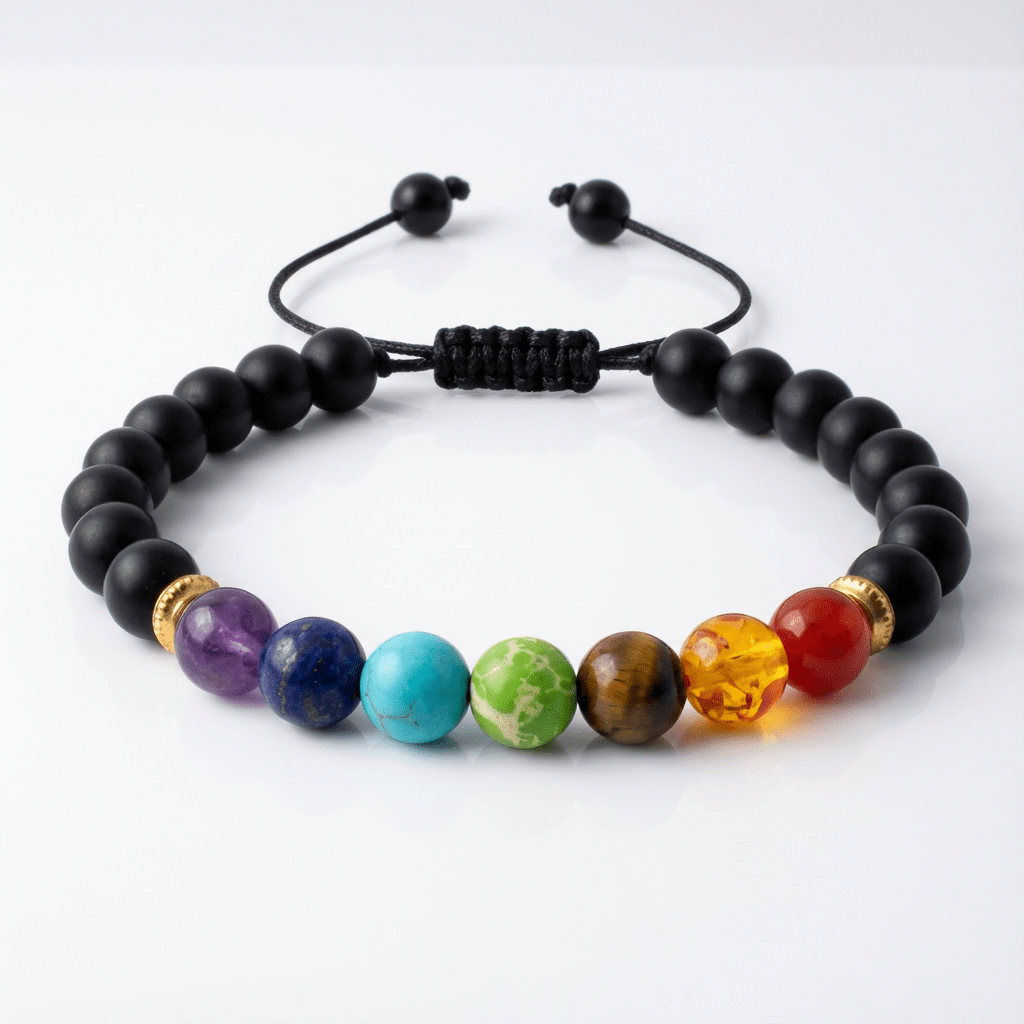 Adjustable Chakra Healing Bead Bracele