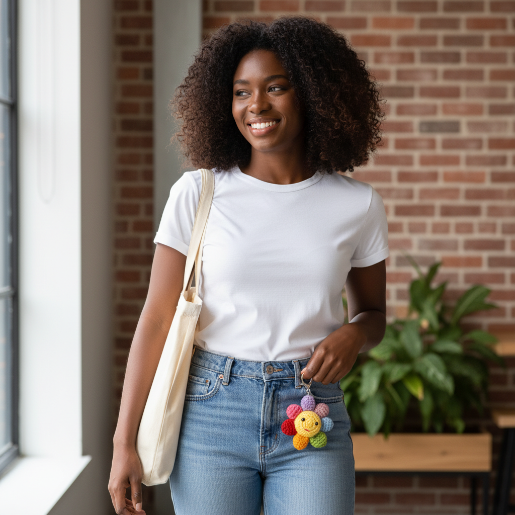 Handmade Crochet Unicorn Plush – Cute Amigurumi Unicorn keychain