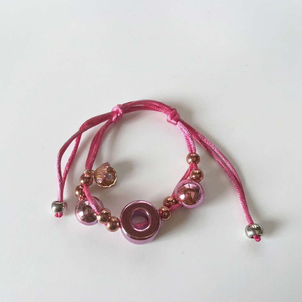 Blush Charm Adjustable Bracelet – Elegant & Minimalist Jewelry
