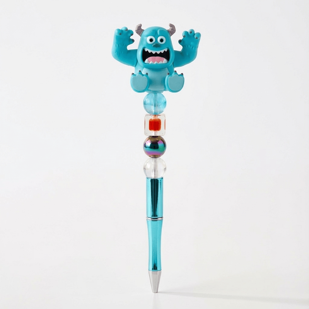 ๐ Monster-Themed Beaded Pen โ Cute, Quirky & Perfect for Collectors! ๐