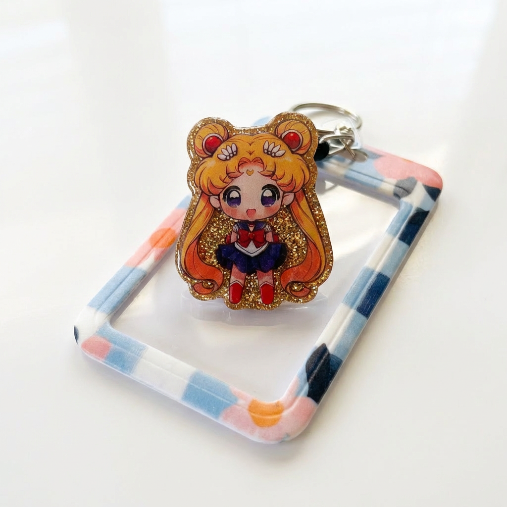 🌙✨ Anime Princess Badge Reel & ID Holder Set ✨🌙