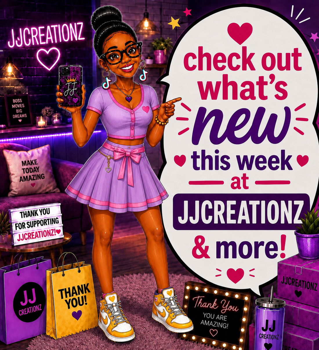 What’s New at JJCREATIONZ: Handmade Goods, Cute Finds & Good Vibes!