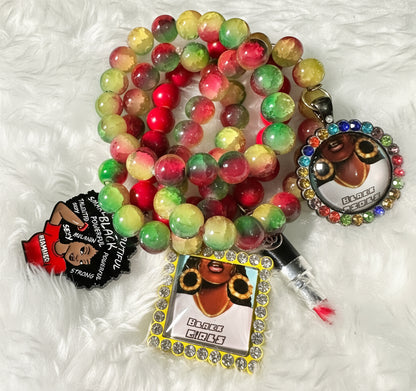 Ites, Gold & Green Stackable bracelet