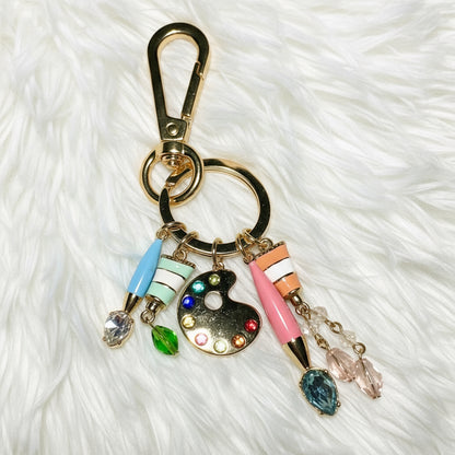 🎨 Artist Palette Keychain Charm