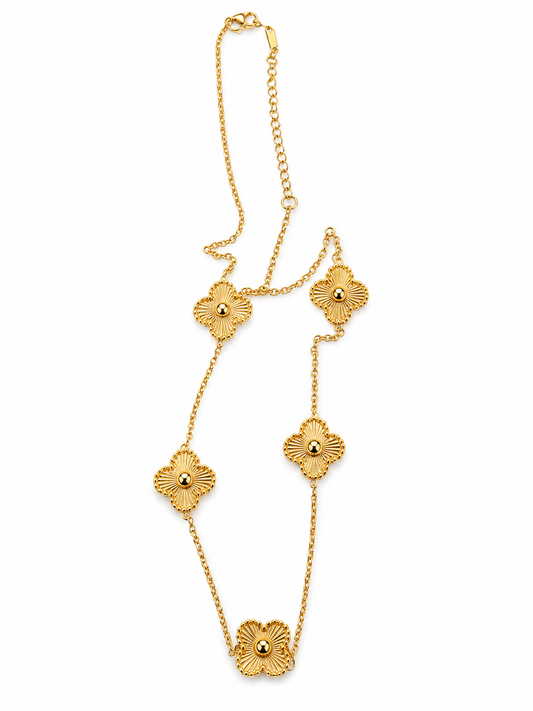 Golden Clover Luxe Necklace
