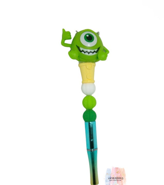 💚 Green Monster Beaded Pen – Fun, Bright & Perfect for Every Desk! 💚