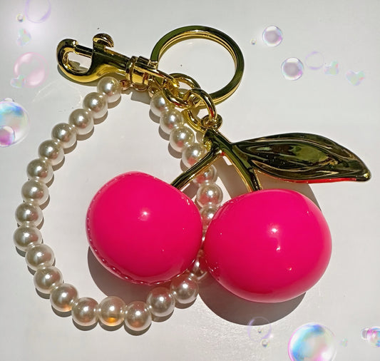 Hot Pink Bag Charm