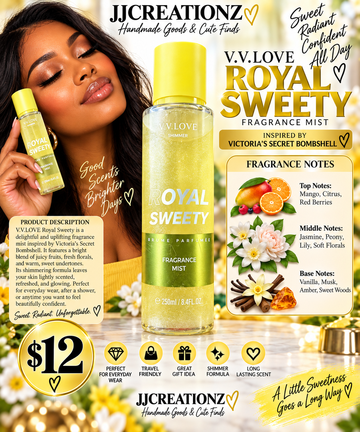 Royal Sweety Shimmer Fragrance Mist – 250ml