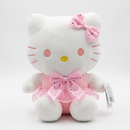 🎀 Blush Princess H. Kitty Plush – Sweet & Snuggly Charm- with blanket