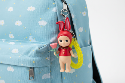 Red Bunny Doll Charm Keychain – Cute Kawaii Bag Accessory