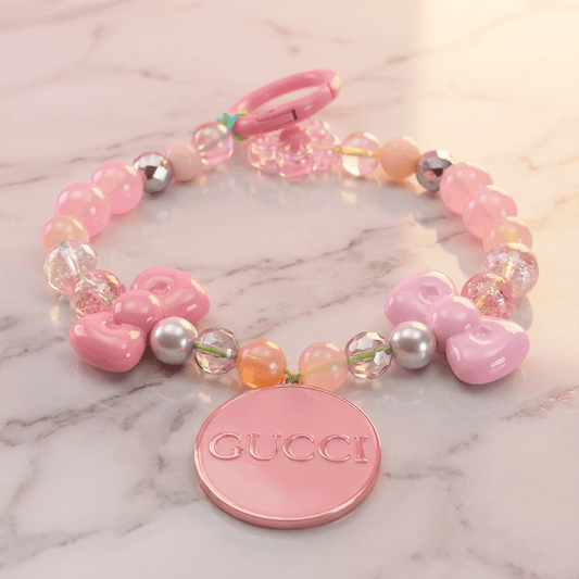 🌸 Blush Pink Luxury-GG Inspired Bow Phone Charm