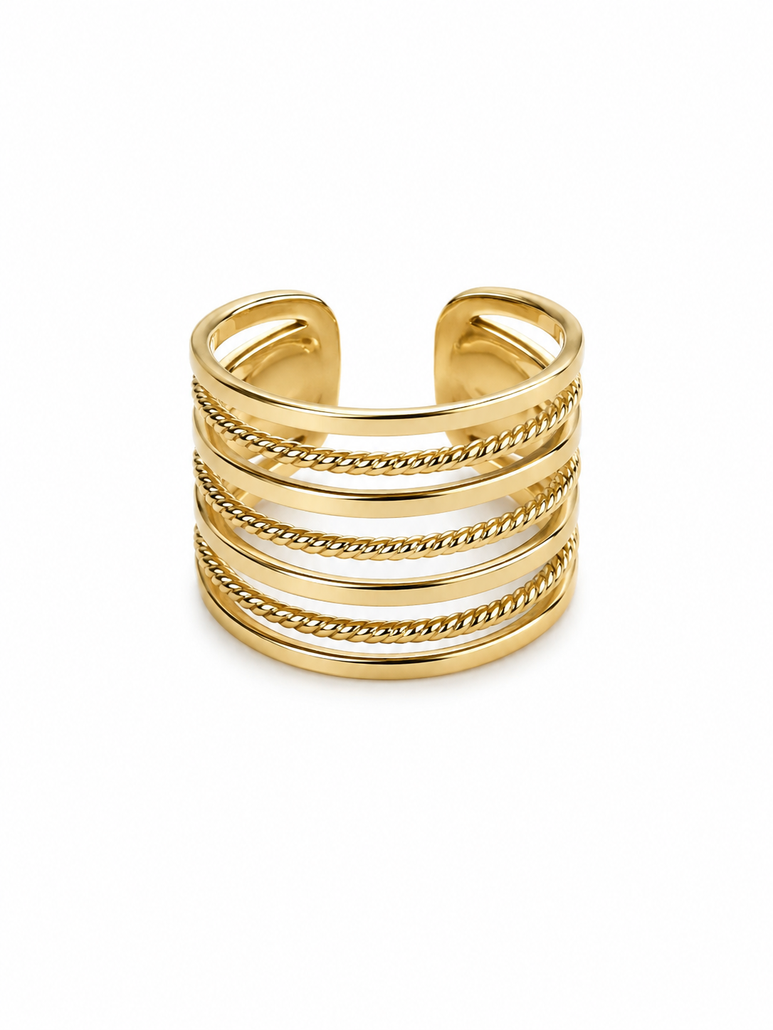 Gold Layered Open Cuff Ring