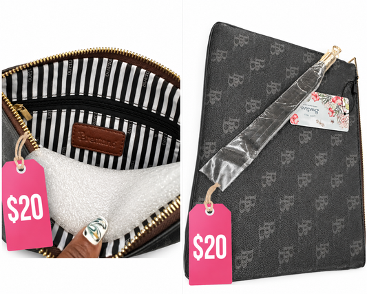 Designer-Inspired Wristlet Clutch – $20