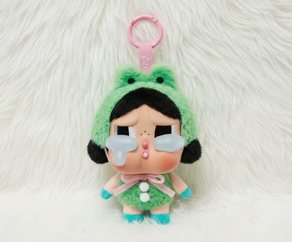 🐸 Crybaby Frog Keychain Plush – Kawaii Bag Charm