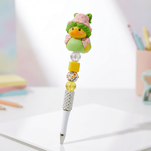 ✨ Handmade Duck-Themed Beaded Pen – Cute & Functional Writing Accessory ✨