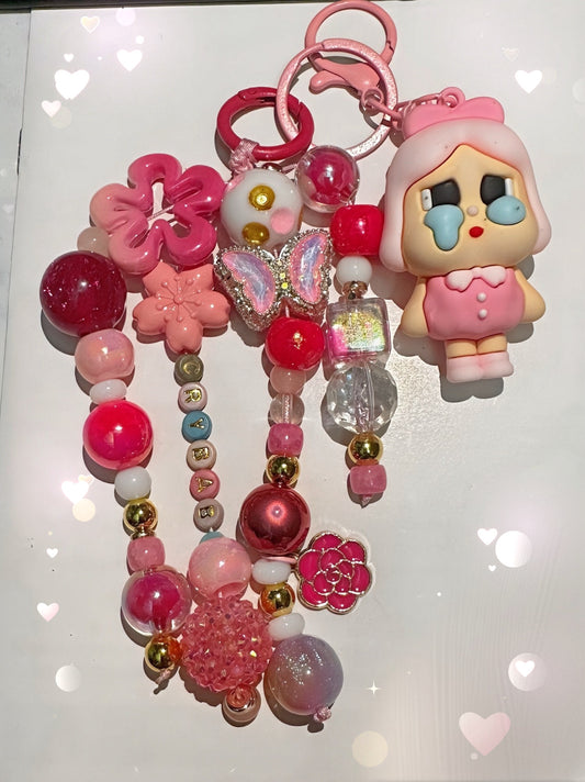Pink Crybaby Bag charm